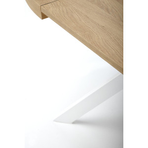 CASTERO bővíthető étkezőasztal 100–250 cm – tölgy / fehér