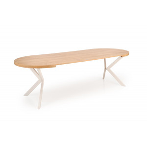 CASTERO bővíthető étkezőasztal 100–250 cm – Hikora tölgy / kasmír
