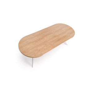 CASTERO bővíthető étkezőasztal 100–250 cm – Hikora tölgy / kasmír