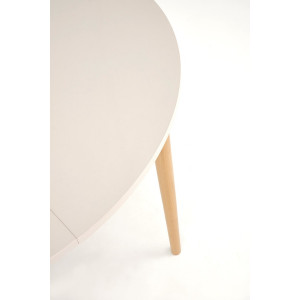 NOVARO bővíthető étkezőasztal 102–142 cm – kasmír / természetes bükk