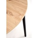 NOVARO bővíthető étkezőasztal 102–142 cm – Artisan tölgy / fekete
