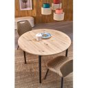NOVARO bővíthető étkezőasztal 102–142 cm – Artisan tölgy / fekete