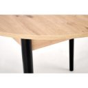 NOVARO bővíthető étkezőasztal 102–142 cm – Artisan tölgy / fekete