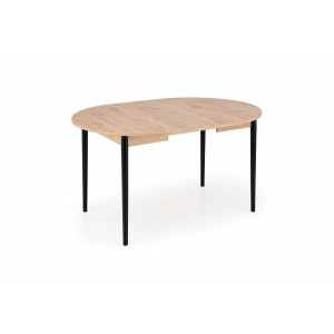 NOVARO bővíthető étkezőasztal 102–142 cm – Artisan tölgy / fekete