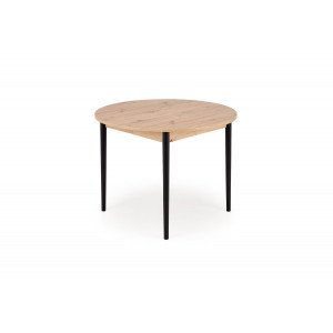 NOVARO bővíthető étkezőasztal 102–142 cm – Artisan tölgy / fekete