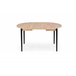 NOVARO bővíthető étkezőasztal 102–142 cm – Artisan tölgy / fekete