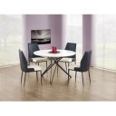 ORBIS kerek étkezőasztal 120 cm – fehér / fekete