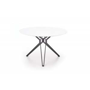 ORBIS kerek étkezőasztal 120 cm – fehér / fekete