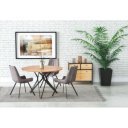 ORBIS kerek étkezőasztal 120 cm – tölgy / fekete