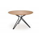 ORBIS kerek étkezőasztal 120 cm – tölgy / fekete