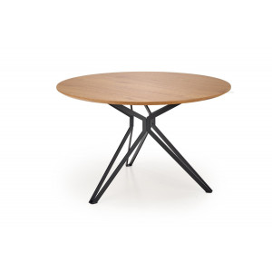 ORBIS kerek étkezőasztal 120 cm – tölgy / fekete