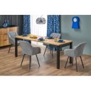 LUNARO bővíthető étkezőasztal 80–200 cm – Artisan tölgy / fekete
