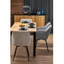 LUNARO bővíthető étkezőasztal 80–200 cm – Artisan tölgy / fekete