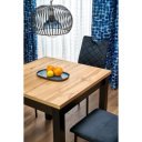 LUNARO bővíthető étkezőasztal 80–200 cm – Artisan tölgy / fekete
