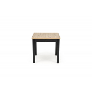 LUNARO bővíthető étkezőasztal 80–200 cm – Artisan tölgy / fekete