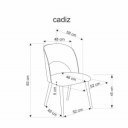 HAVANA modern fa étkezőszék – szürke