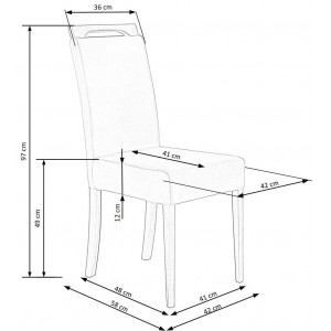 HANDLE OAK modern fa étkezőszék – zöld