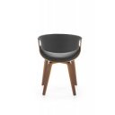 CURVE modern fa étkezőszék – fekete