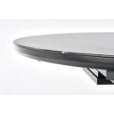 MIRAVO bővíthető étkezőasztal 120–160 cm – szürke márvány / sötétszürke
