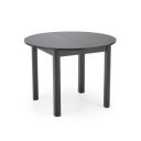 ELVIA bővíthető étkezőasztal 102–142 cm – fekete / fekete