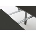 ELVIA bővíthető étkezőasztal 102–142 cm – fekete / fekete