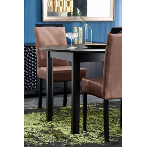 ELVIA bővíthető étkezőasztal 102–142 cm – fekete / fekete