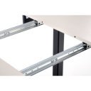 ELVIA bővíthető étkezőasztal 102–142 cm – kasmír / fekete