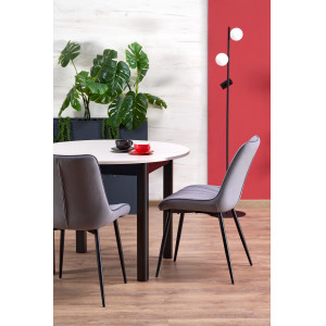 ELVIA bővíthető étkezőasztal 102–142 cm – kasmír / fekete