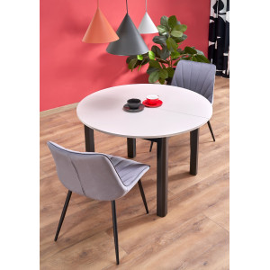 ELVIA bővíthető étkezőasztal 102–142 cm – kasmír / fekete