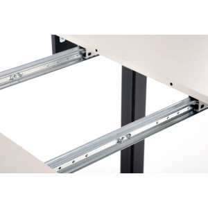 ELVIA bővíthető étkezőasztal 102–142 cm – kasmír / fekete