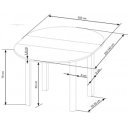 ELVIA bővíthető étkezőasztal 102–142 cm – Craft tölgy / Craft tölgy