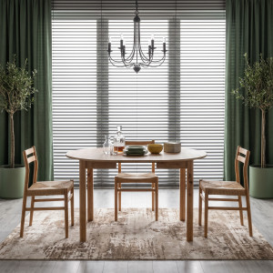 ELVIA bővíthető étkezőasztal 102–142 cm – Craft tölgy / Craft tölgy Bővíthető étkezőasztalok