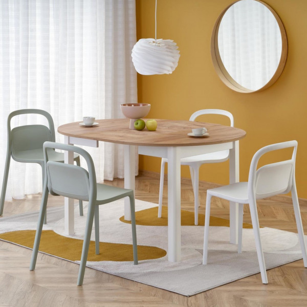 ELVIA bővíthető étkezőasztal 102–142 cm – Craft tölgy / fehér