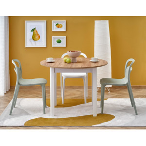 ELVIA bővíthető étkezőasztal 102–142 cm – Craft tölgy / fehér