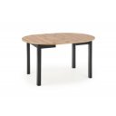 ELVIA bővíthető étkezőasztal 102–142 cm – Artisan tölgy / fekete