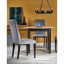 ELVIA bővíthető étkezőasztal 102–142 cm – Artisan tölgy / fekete