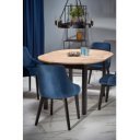 ELVIA bővíthető étkezőasztal 102–142 cm – Artisan tölgy / fekete