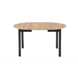 ELVIA bővíthető étkezőasztal 102–142 cm – Artisan tölgy / fekete