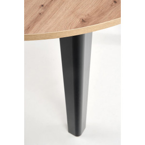 ELVIA bővíthető étkezőasztal 102–142 cm – Artisan tölgy / fekete