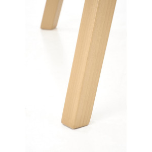 SELENE bővíthető étkezőasztal 102–142 cm – fehér / természetes bükk