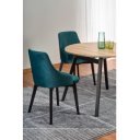 SELENE bővíthető étkezőasztal 102–142 cm – Artisan tölgy / fekete