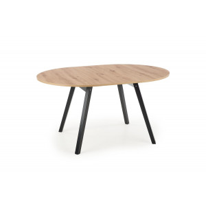 SELENE bővíthető étkezőasztal 102–142 cm – Artisan tölgy / fekete