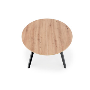 SELENE bővíthető étkezőasztal 102–142 cm – Artisan tölgy / fekete