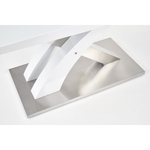 LUMIERE 2 bővíthető étkezőasztal 160–220 cm – extra fehér / fehér