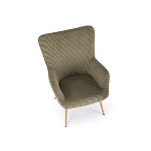 CORD skandináv fotel – olívazöld