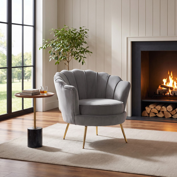 PEONY modern fotel – szürke