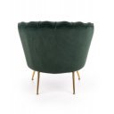 PEONY modern fotel – sötétzöld