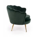 PEONY modern fotel – sötétzöld