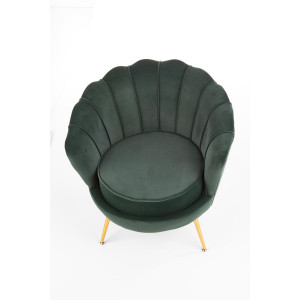 PEONY modern fotel – sötétzöld