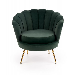 PEONY modern fotel – sötétzöld